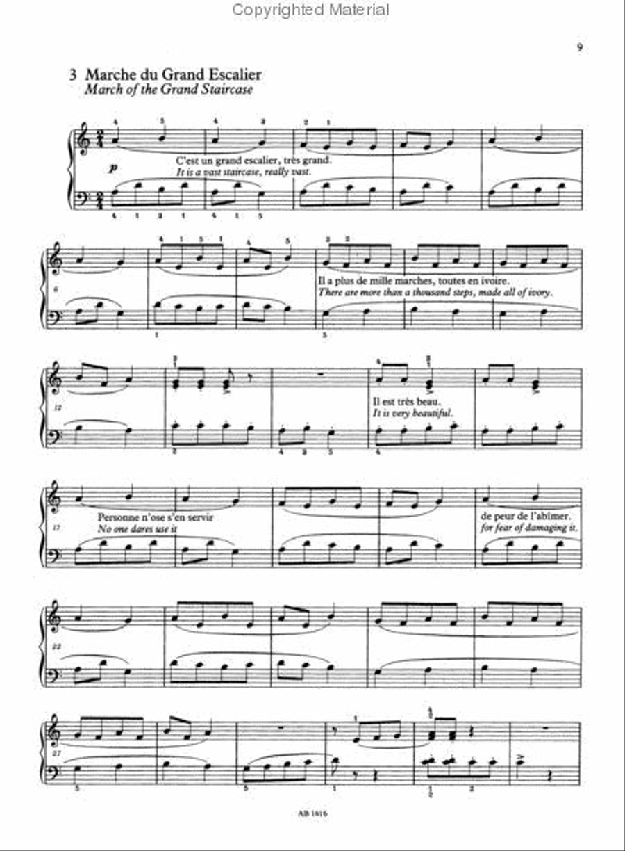 Nine Children's Pieces (Menus Propos Enfantins, Enfantillages Pittoresques, Peccadilles Importunes) Piano Method scores gallery preview page 3