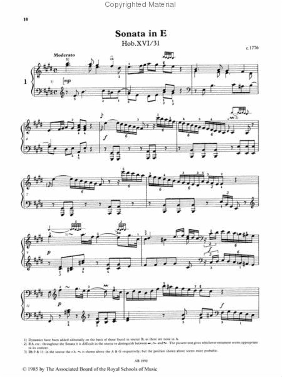 Selected Keyboard Sonatas, Book III Piano Method scores gallery preview page 2