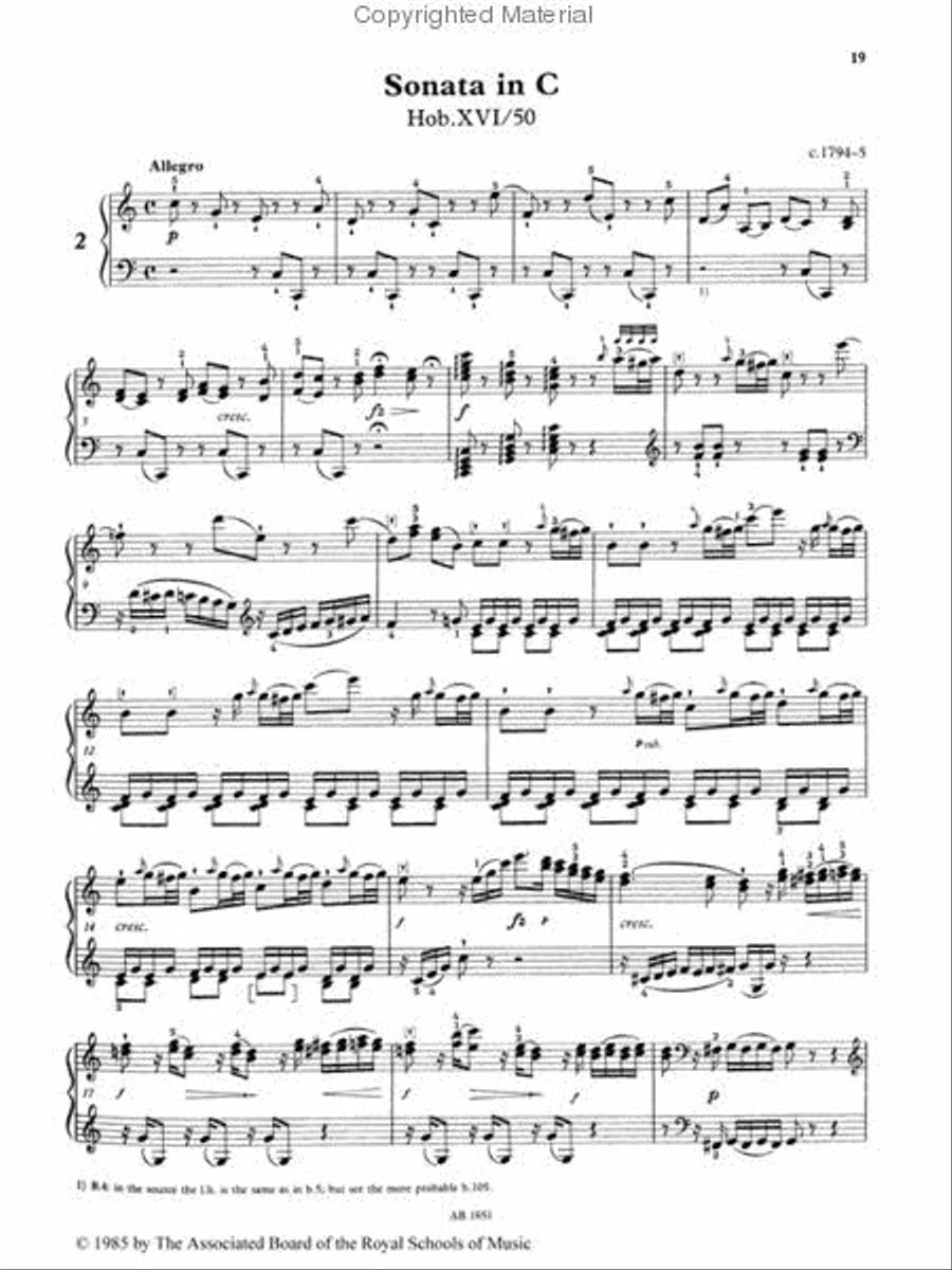 Selected Keyboard Sonatas, Book IV Piano Method scores gallery preview page 2