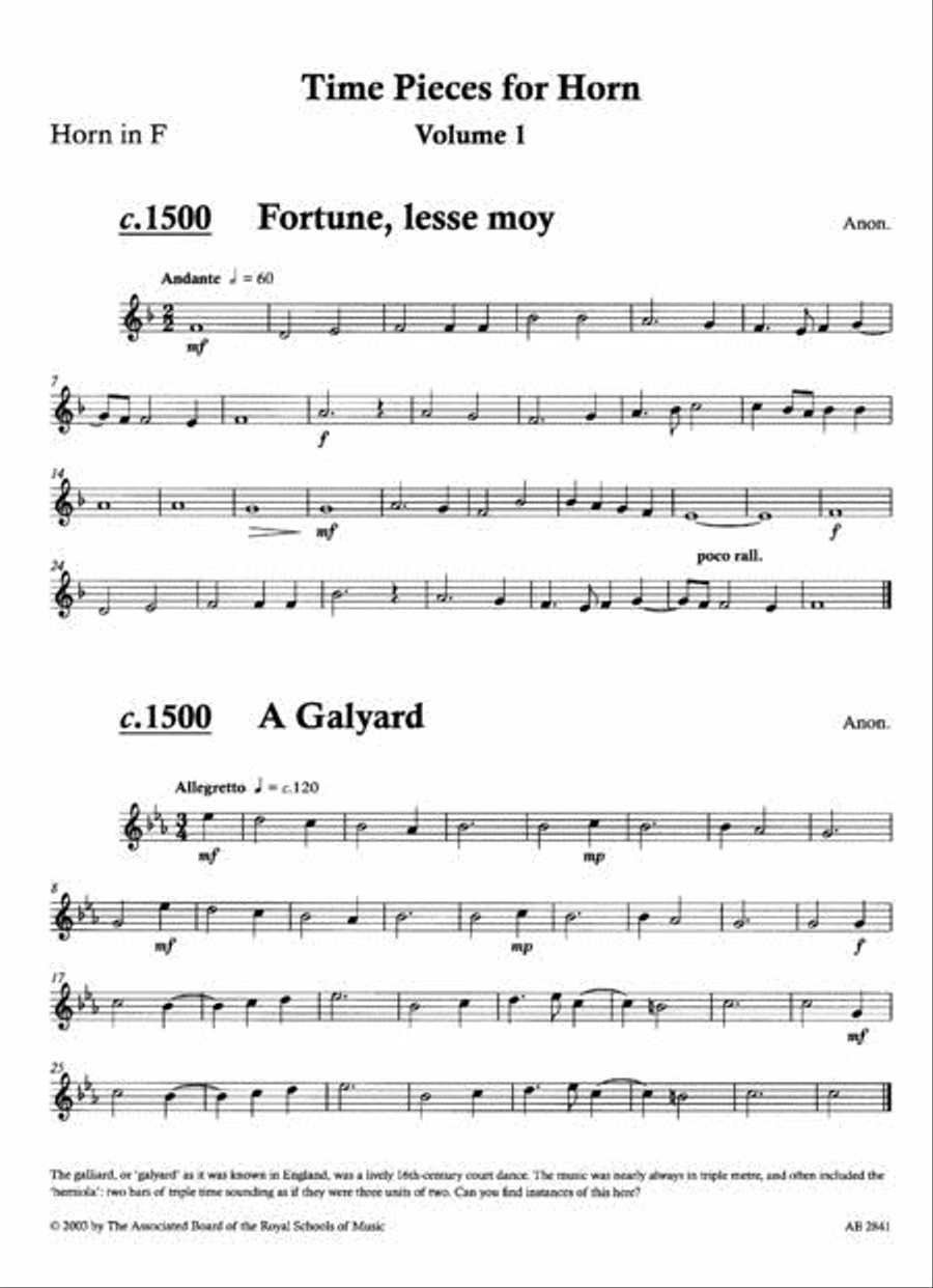 Time Pieces for Horn, Volume 1 Horn scores gallery preview page 3
