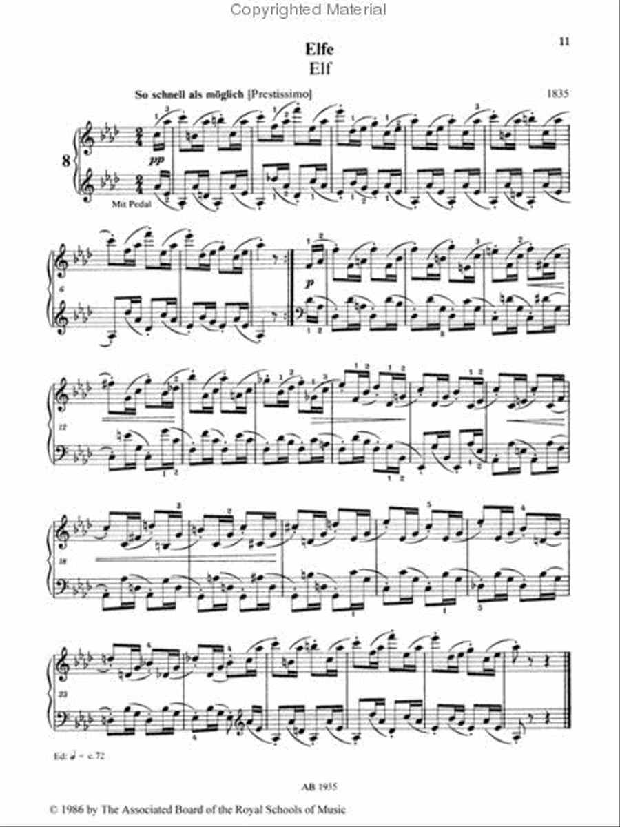 Sixteen Albumleaves, from Op.99 & 124 Piano Method scores gallery preview page 2