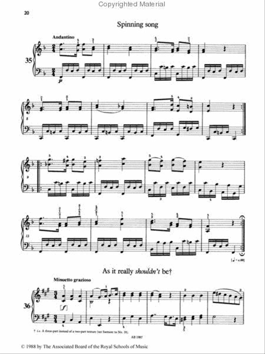 Sixty Pieces for Aspiring Players, Book I Piano Method scores gallery preview page 2