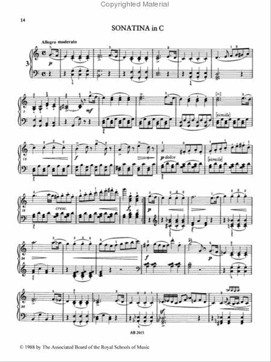 Seven Sonatinas, Op.168 Seven Sonatinas, Op.168 Piano Method scores gallery preview page 2