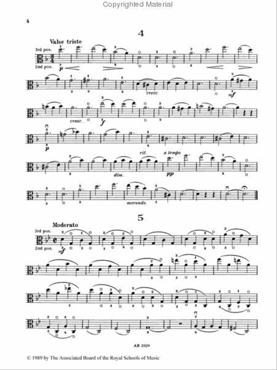 Thirty Studies of Moderate Difficulty Viola Solo scores gallery preview page 2