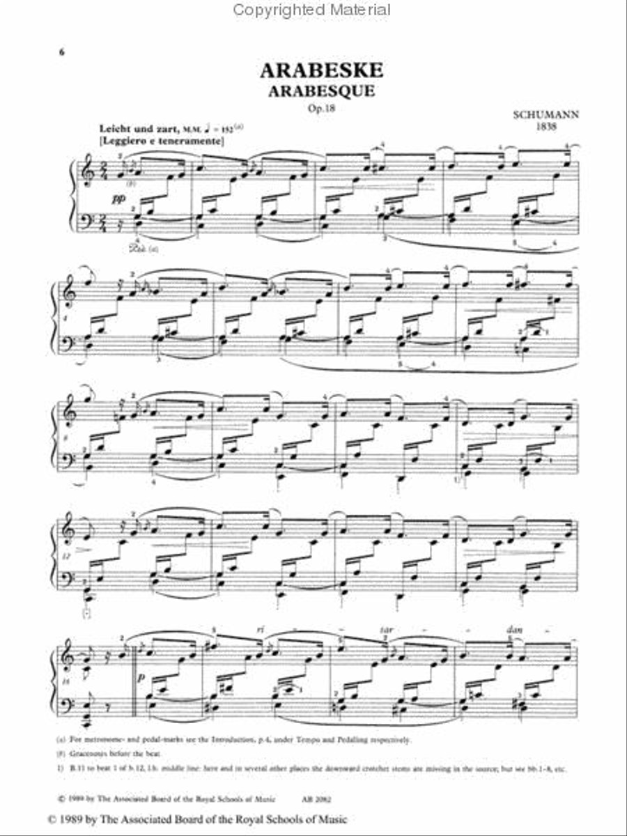 Arabeske, Op. 18 and Blumenstucke, Op. 19 Piano Method scores gallery preview page 2