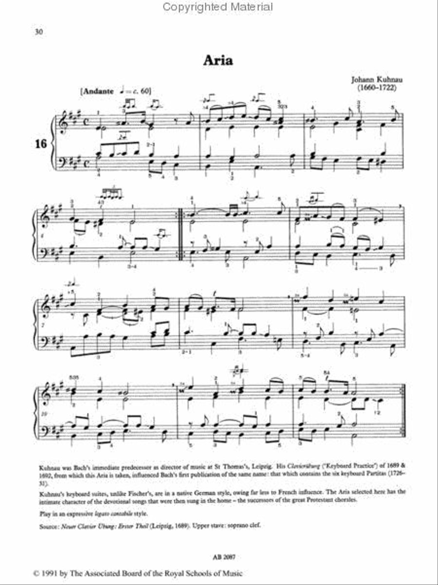 Baroque Keyboard Pieces Book III Piano Method scores gallery preview page 2