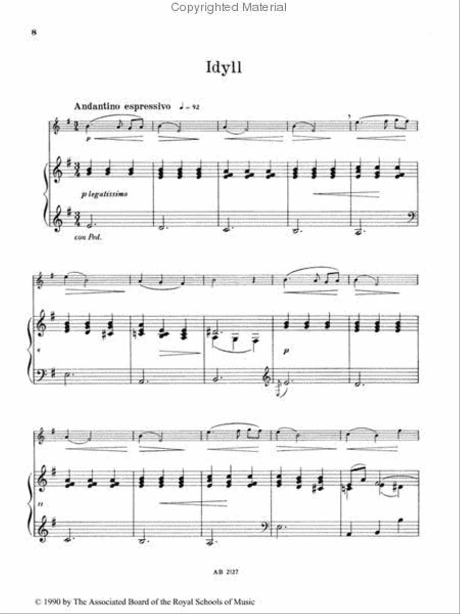 A Miscellany for Oboe, Book I Piano Accompaniment scores gallery preview page 2