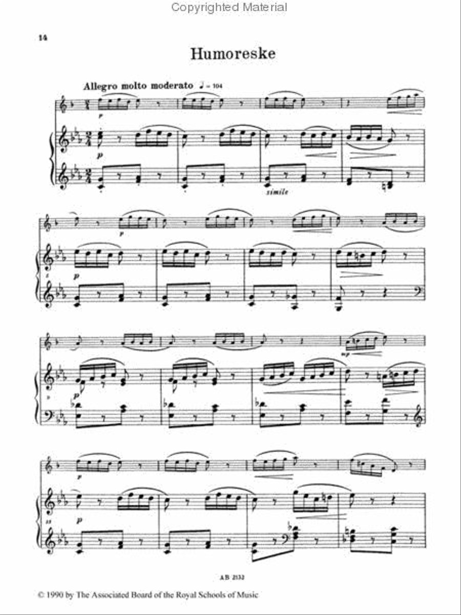A Miscellany for Clarinet, Book II Clarinet Solo scores gallery preview page 2