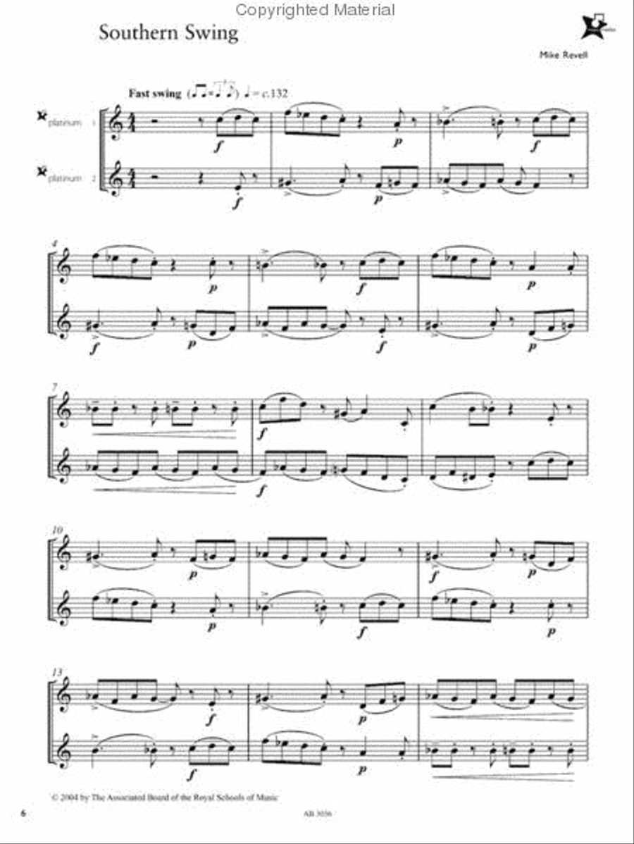 Music Medals Platinum Brass 1 Ensemble Pieces Clarinet scores gallery preview page 2