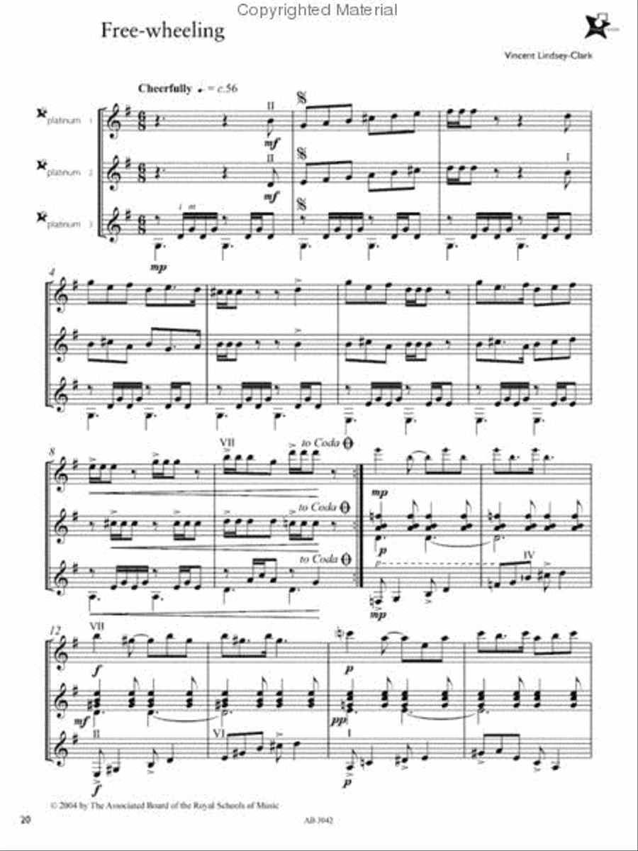 Music Medals Platinum Guitar Ensemble Pieces Guitar Ensemble scores gallery preview page 2