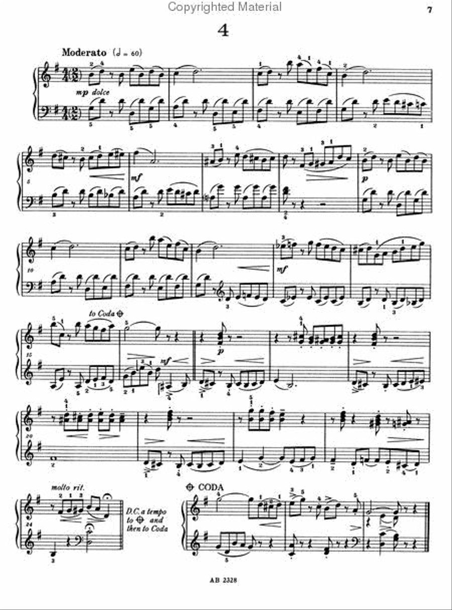 Ten Dances (in a popular Latin-American style) Piano Method scores gallery preview page 4