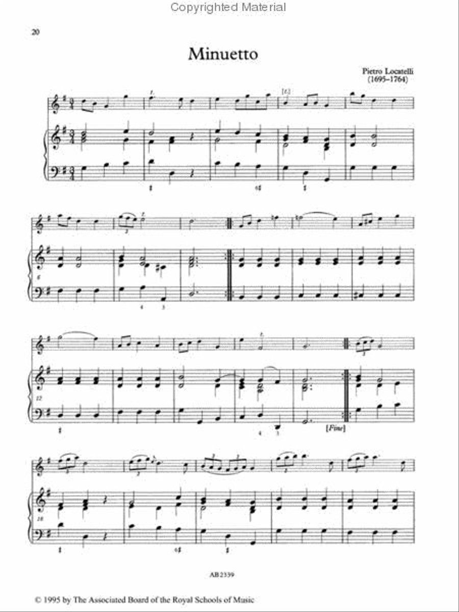 Baroque Flute Pieces, Book I Flute Solo scores gallery preview page 2