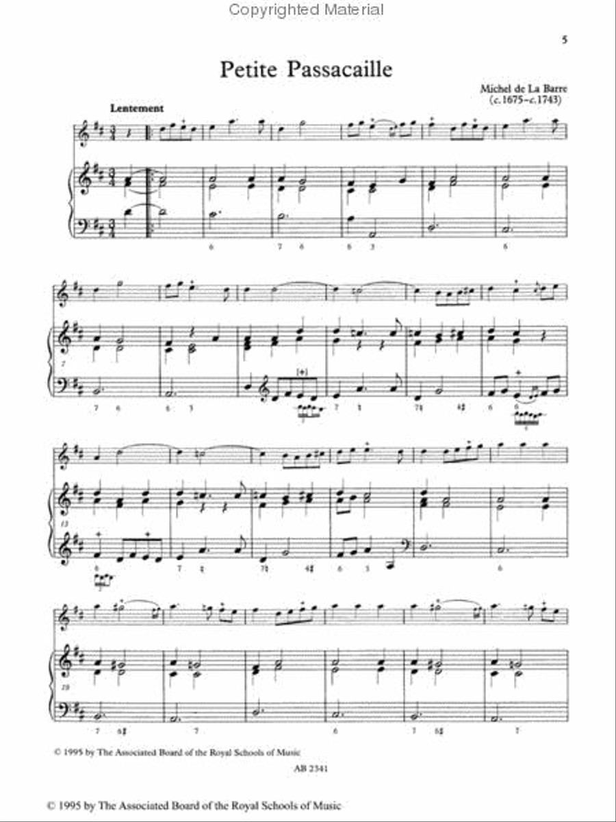 Baroque Flute Pieces, Book III Flute Solo scores gallery preview page 2