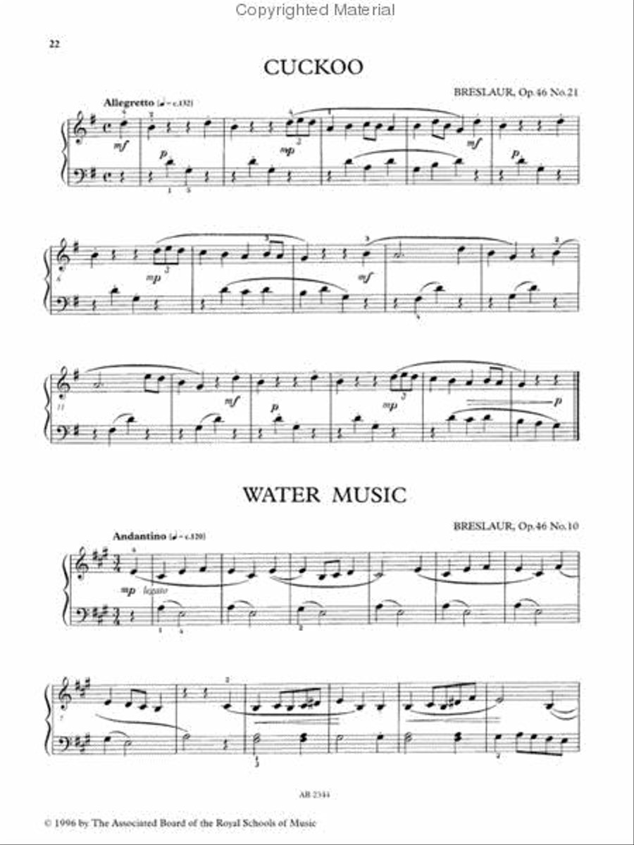 A Romantic Sketchbook for Piano, Book I Piano Method scores gallery preview page 2