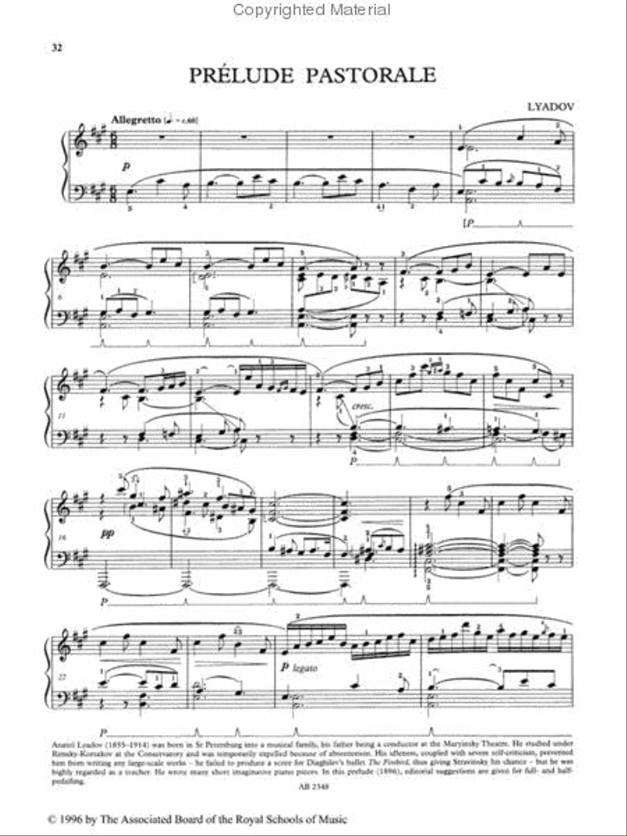 A Romantic Sketchbook for Piano, Book V Piano Method scores gallery preview page 2