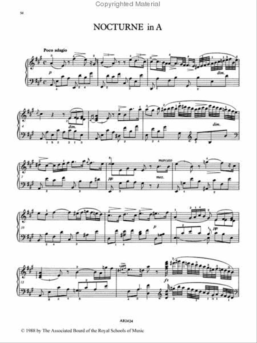 Nocturnes & Other Short Piano Pieces Piano Method scores gallery preview page 2