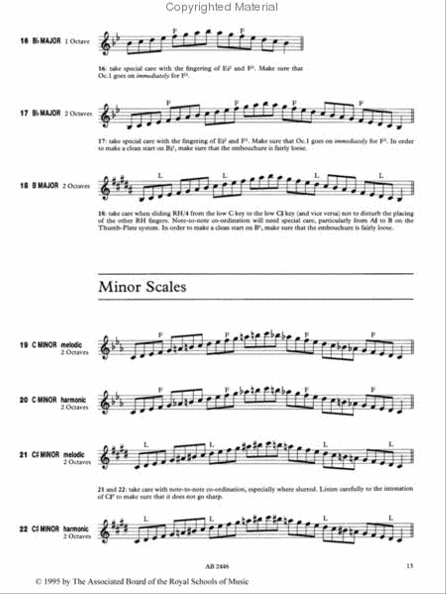 Scales and Arpeggios for Oboe, Grades 1-8 Oboe Solo scores gallery preview page 2