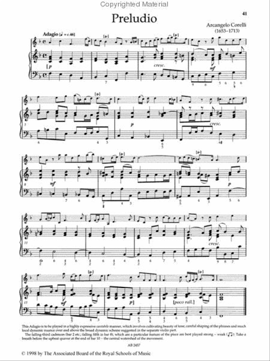 Baroque Violin Pieces, Book 1 Violin Solo scores gallery preview page 2
