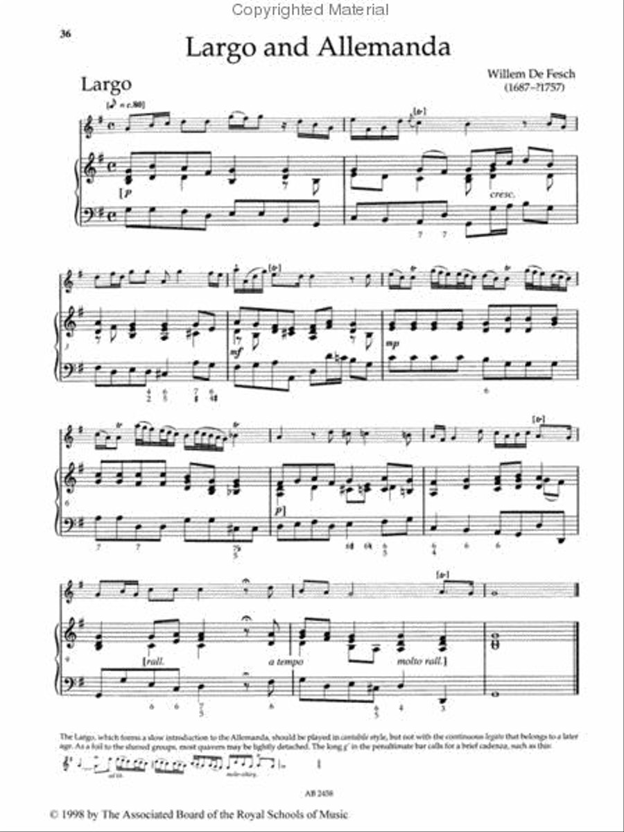 Baroque Violin Pieces, Book 2 Violin Solo scores gallery preview page 2