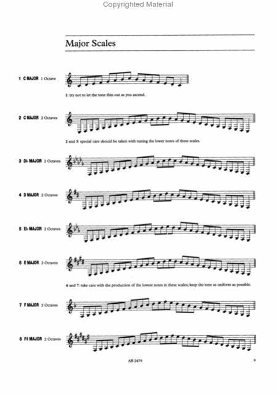 Scales and Arpeggios for Horn, Grades 1-8 Horn scores gallery preview page 2