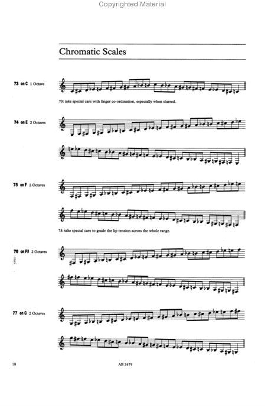 Scales and Arpeggios for Horn, Grades 1-8 Horn scores gallery preview page 3