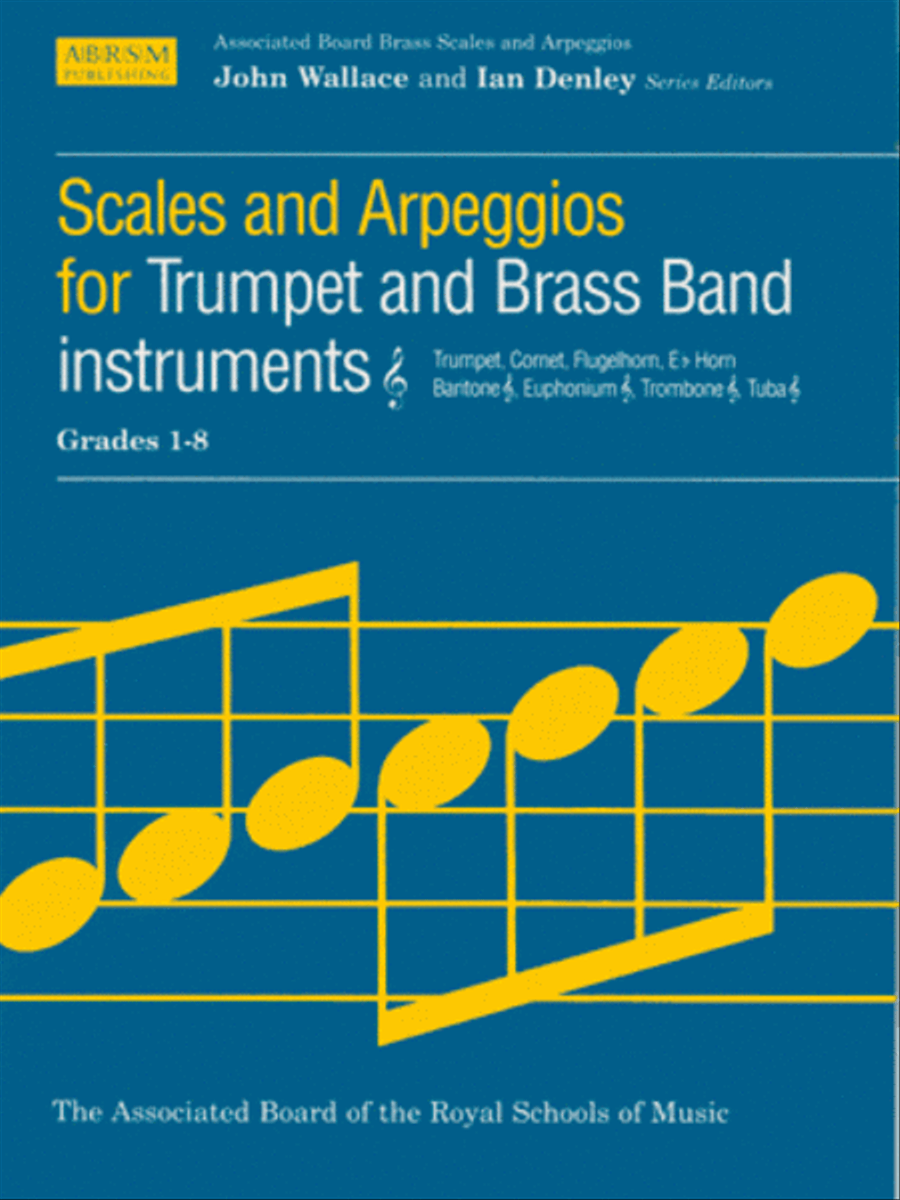Scales and Arpeggios for Trumpet and Brass Band Instruments, Treble Clef, Grades 1-8 Brass Band scores gallery preview page 1