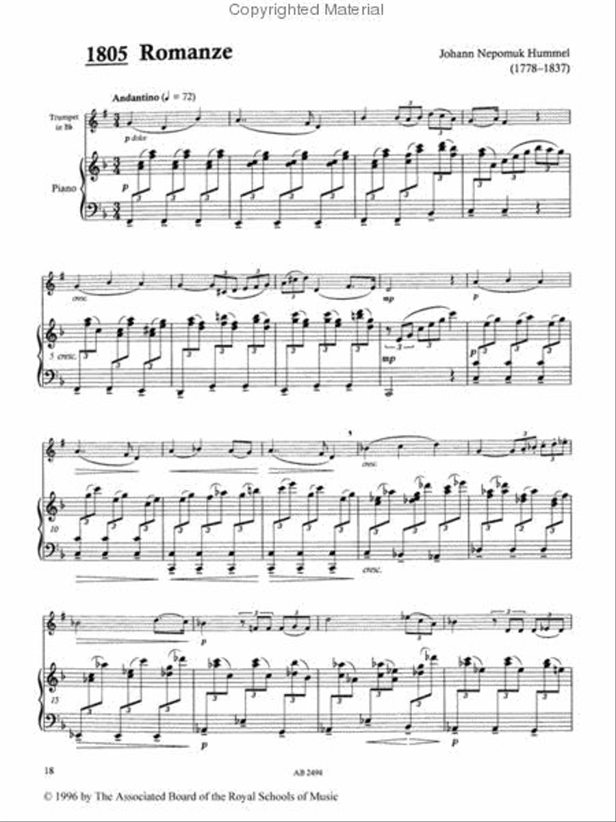 Time Pieces for Trumpet, Volume 3 Trumpet Solo scores gallery preview page 2