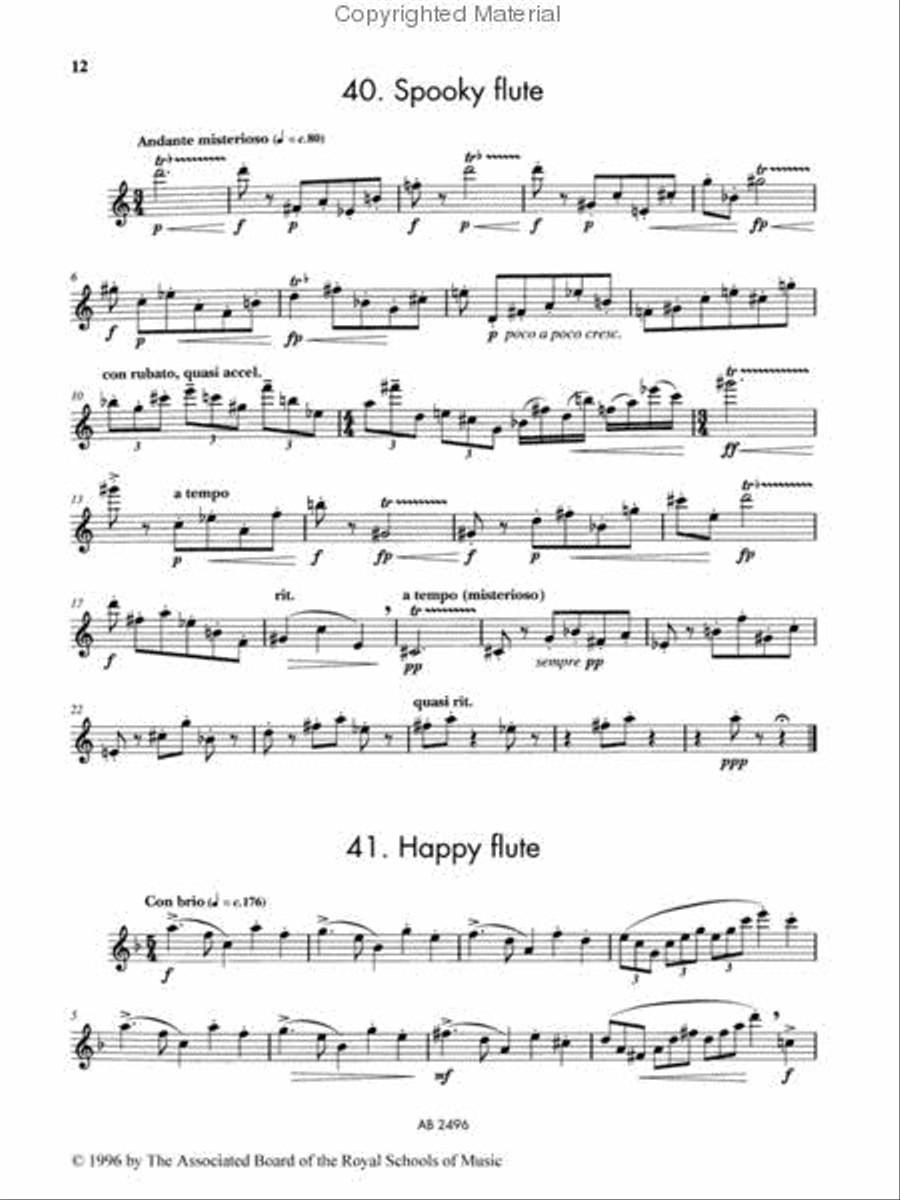 Fifty for Flute, Book Two Flute Solo scores gallery preview page 2