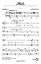 Wicked (Choral Highlights) 4-Part scores gallery preview page 3