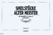 Spielstucke alter Meister