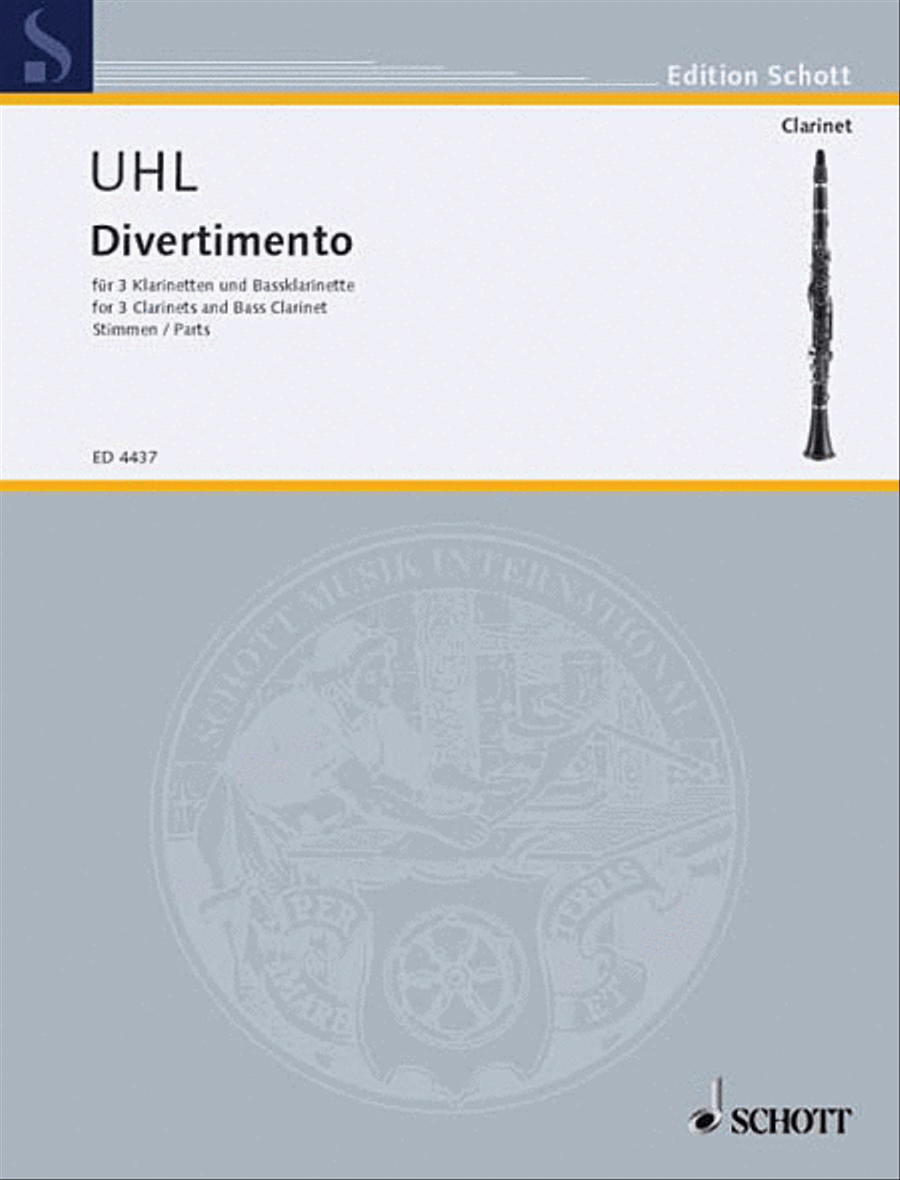 Divertimento Divertimento Clarinet scores gallery preview page 1