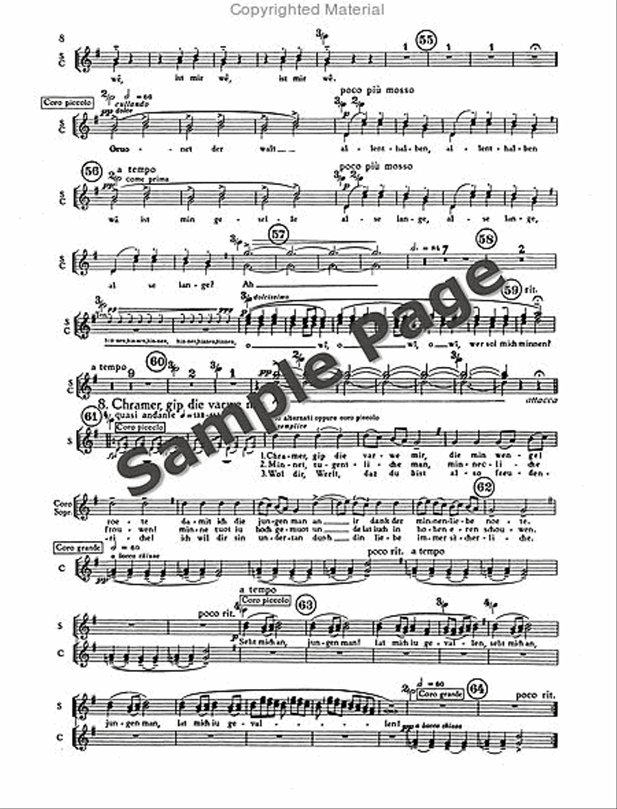 Carmina Burana Carmina Burana Choir scores gallery preview page 11