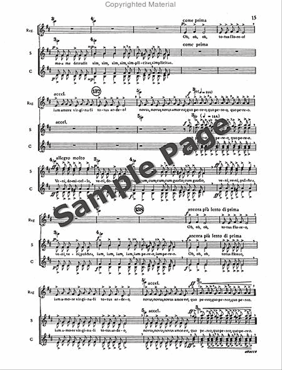 Carmina Burana Carmina Burana Choir scores gallery preview page 18