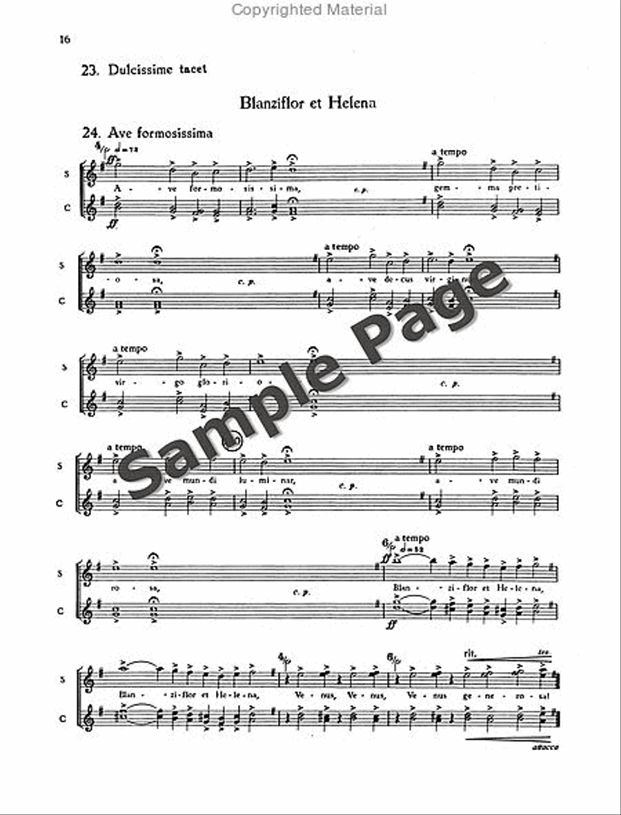 Carmina Burana Carmina Burana Choir scores gallery preview page 19