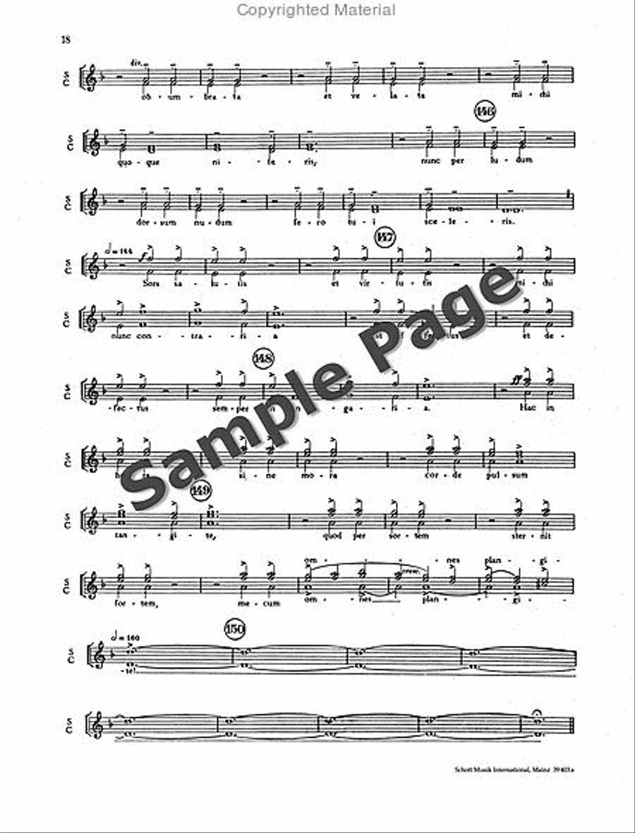 Carmina Burana Carmina Burana Choir scores gallery preview page 21