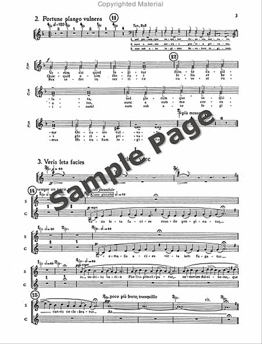 Carmina Burana Carmina Burana Choir scores gallery preview page 6