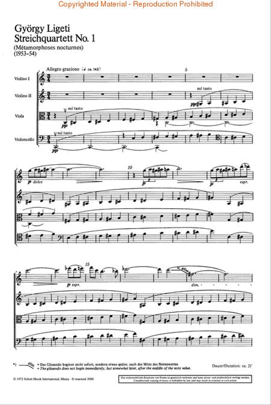 String Quartet No. 1 String Quartet scores gallery preview page 2