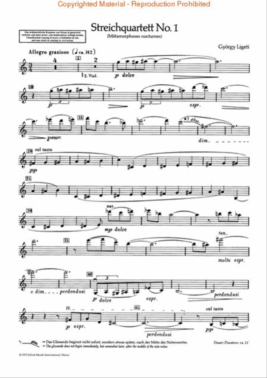 String Quartet No. 1 String Quartet scores gallery preview page 4