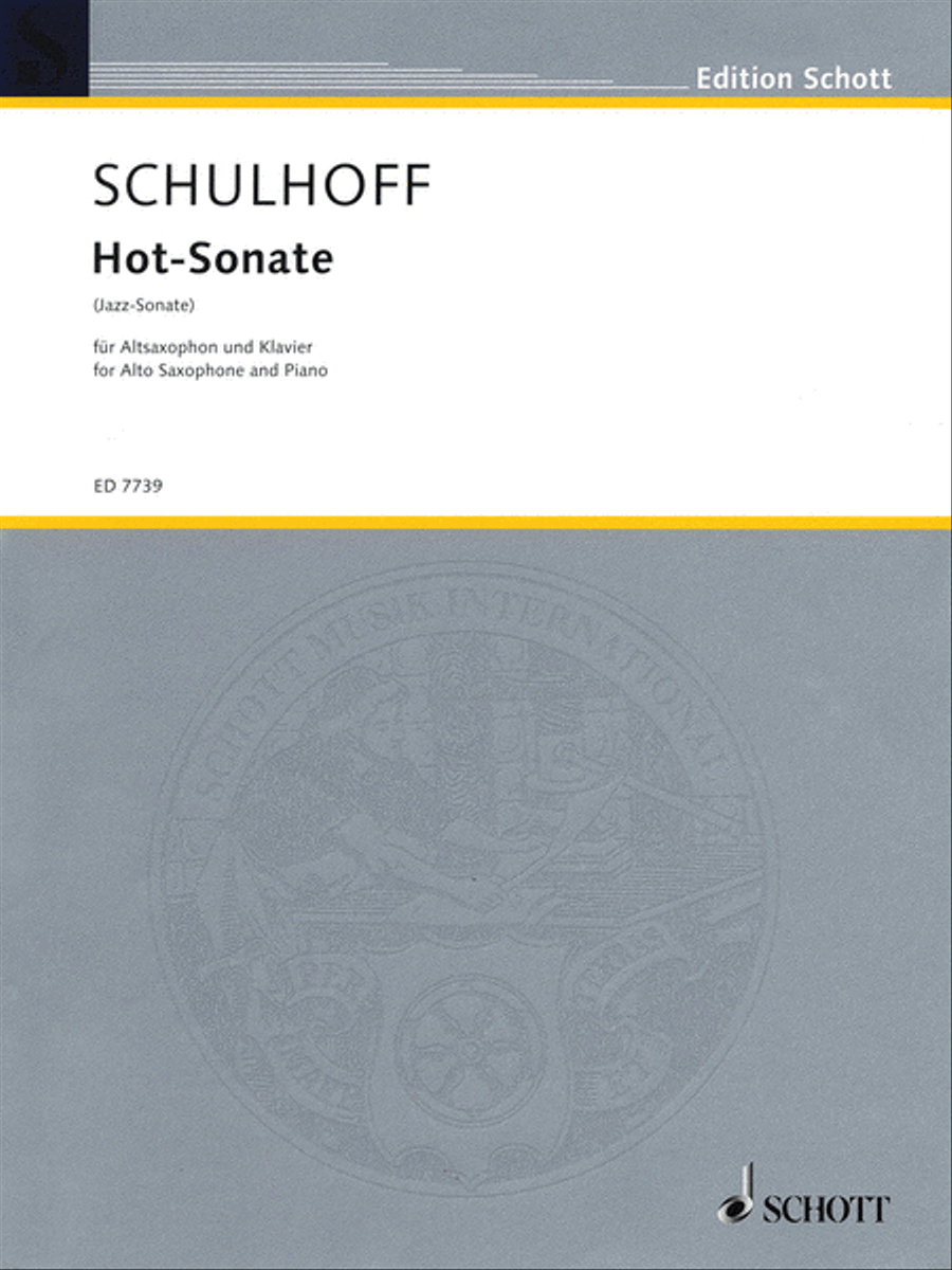 Hot-Sonate (Jazz Sonata) Hot-Sonate (Jazz Sonata) Alto Saxophone scores gallery preview page 1