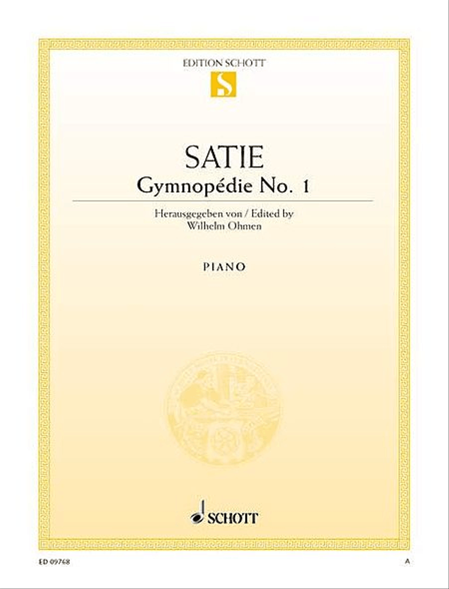 Gymnopédie No. 1 Piano Solo scores gallery preview page 1