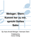 Metzger; Stern: Kommt her zu mir, spricht Gottes Sohn