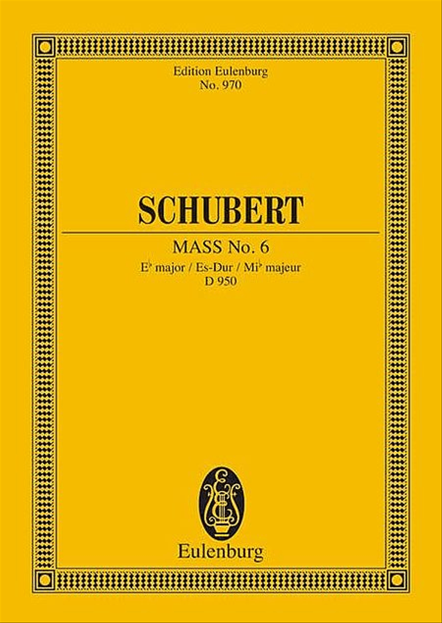 Mass No. 6 Eb major D 950 Choir scores gallery preview page 1