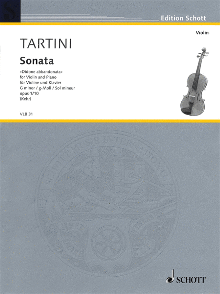 Sonata in G Minor, Op. 1, No. 10 Violin Solo scores gallery preview page 1