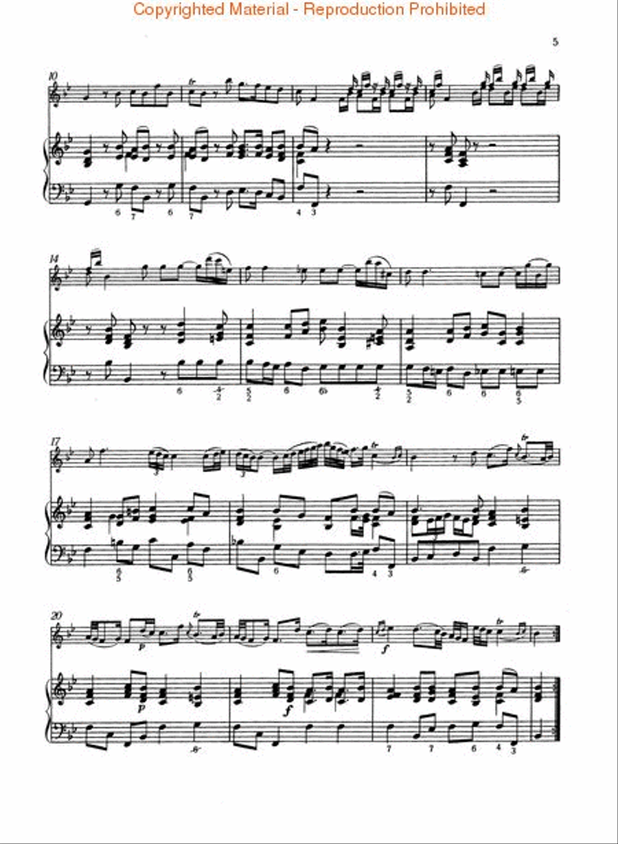 Sonata in G Minor, Op. 1, No. 10 Violin Solo scores gallery preview page 3