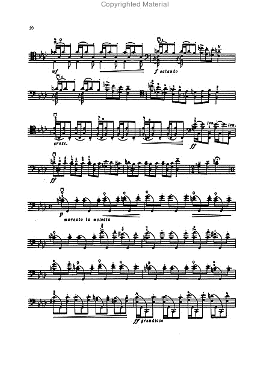 4 Concert Studies Cello Solo scores gallery preview page 4
