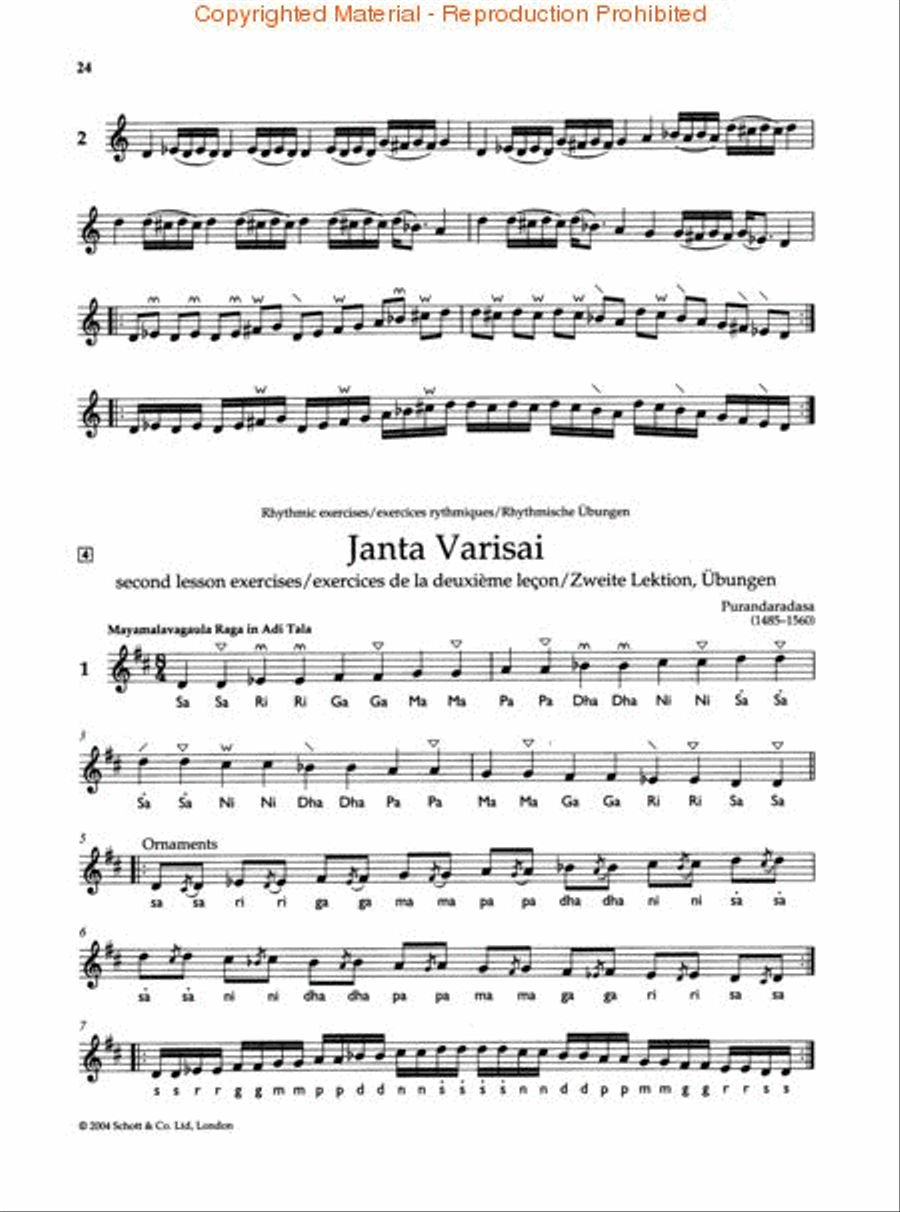 Indian Melodies Violin Solo scores gallery preview page 2