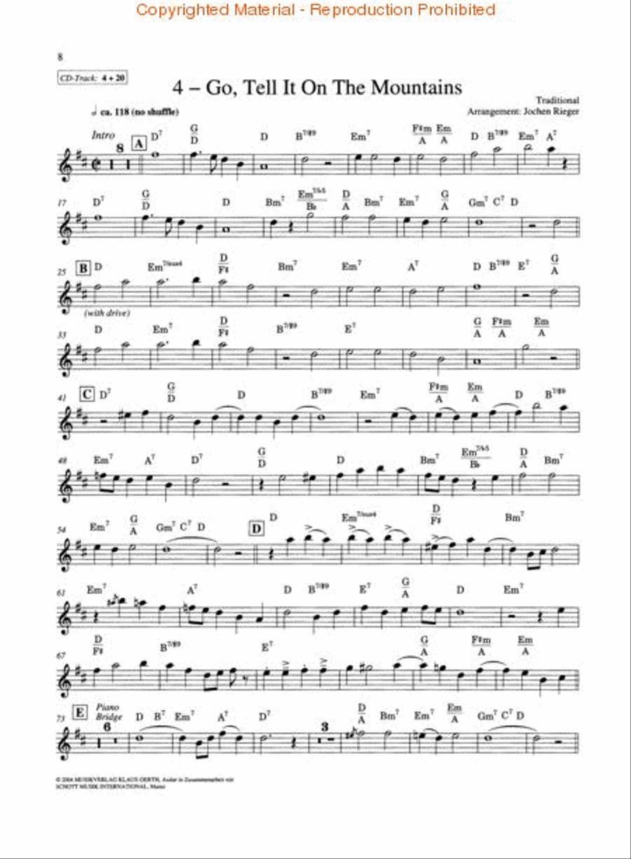 The Majesty of Gospel for Alto Saxophone Alto Saxophone scores gallery preview page 2