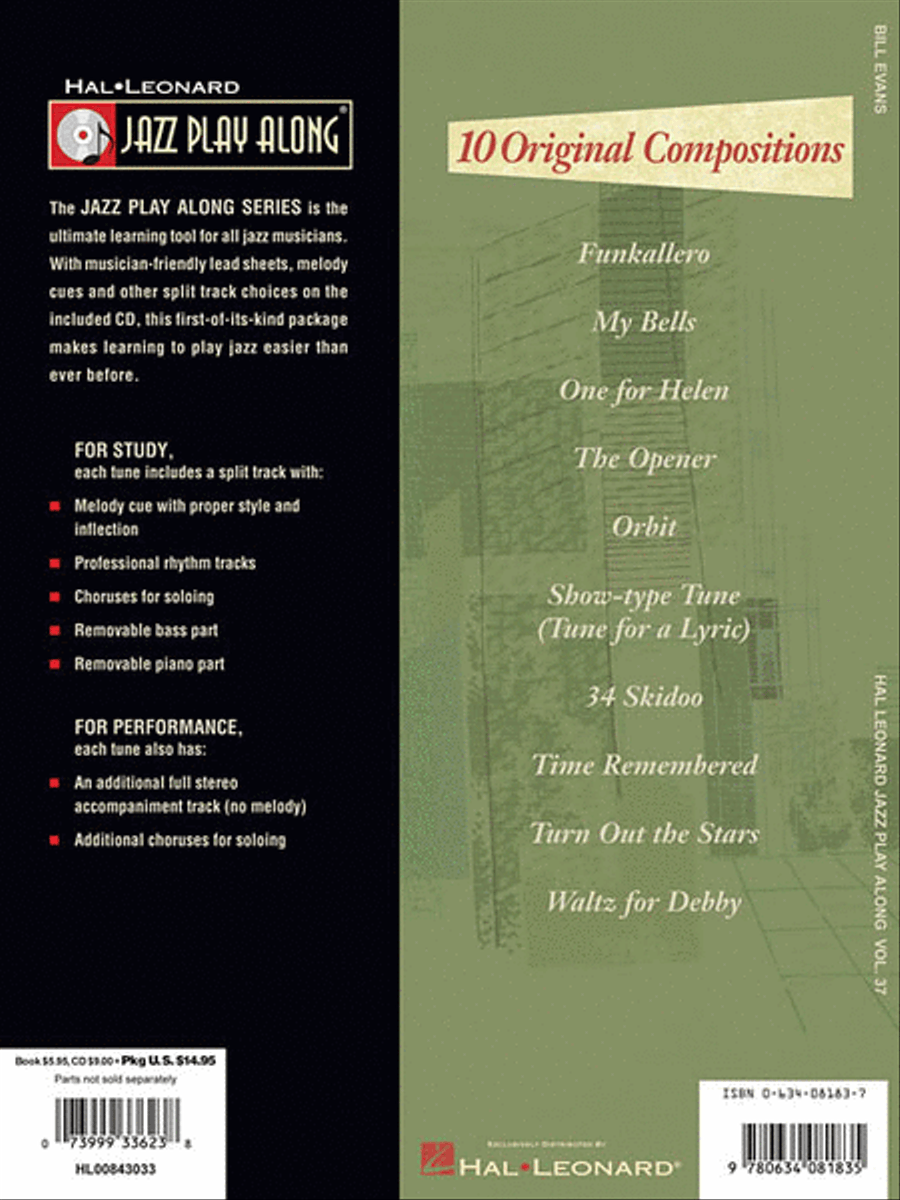 Bill Evans: 10 Original Compositions C Instrument scores gallery preview page 2