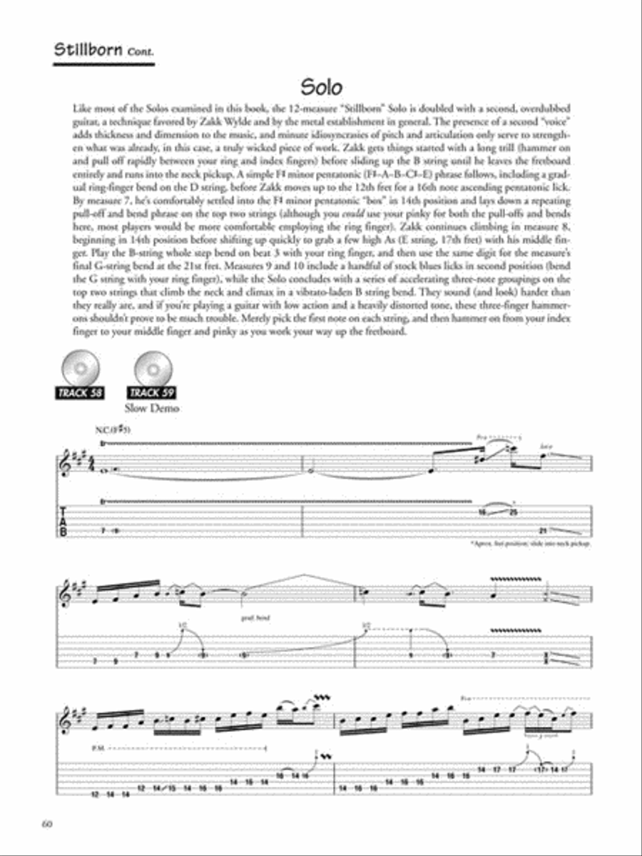 Zakk Wylde – Legendary Licks Guitar Tablature scores gallery preview page 6