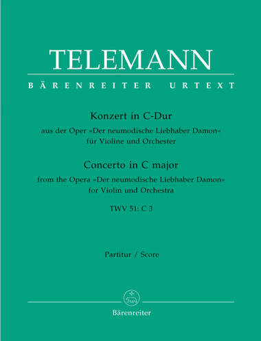 Concerto for Violin and Orchestra C major TWV 51:C 3